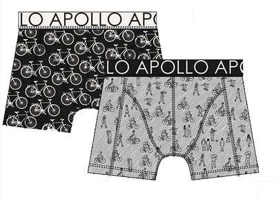 Apollo Boxershorts 2-pack Zwart / Grijs 20404