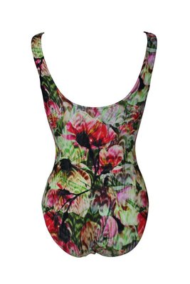 Mila Dames Badpak Beige-Red 23A-31224H | 20669