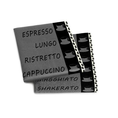DDDDD Theedoek Ristretto Antraciet 11528