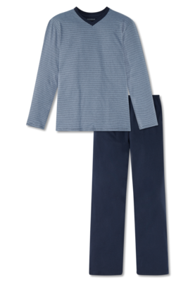 Schiesser Pyjama Indigo 166790-824 | 20962