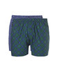 Ten Cate Men Woven Shorts Diamond Blue + Check Green 30232 | 19123