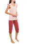 Pink Label Dames Shortama Red Berry S1167 | 26217