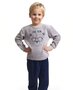 Outfitter Jongens Fleece Pyjama Grijs/Blauw 291145 | 24971