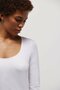 Ysabel Mora Dames Long Sleeve T-Shirt White 10077 | 27327